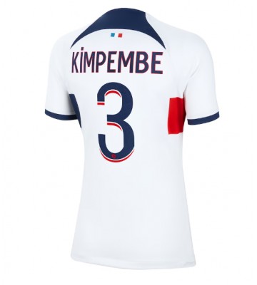 Paris Saint-Germain Presnel Kimpembe #3 Udebanetrøje Dame 2023-24 Kort ærmer